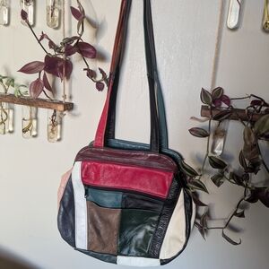Multicolor Patchwork Leather Bag